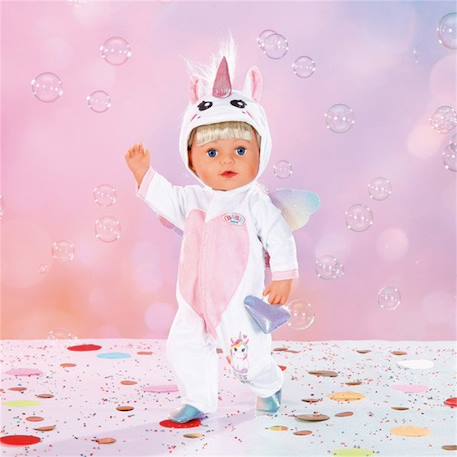 Costume câlin licorne pour poupée de 43cm Rose 1 - vertbaudet enfant 