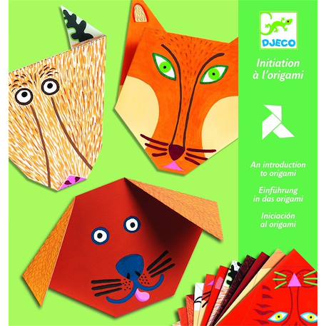 Initiation à l'origami - animaux Vert 2 - vertbaudet enfant 