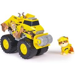 Jouet-Jeux d'imagination-Paw patrol - pat patrouille - véhicule et figurine ruben rescue wheels