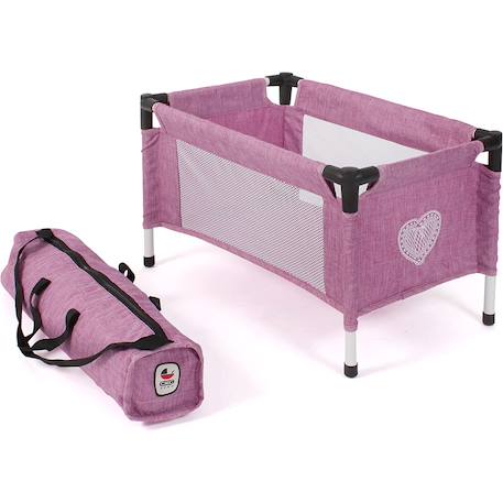 Lit de voyage pour poupées Rose 2 - vertbaudet enfant 