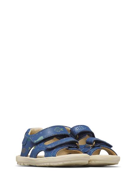 Sandales en cuir sky Bleu- 2 - vertbaudet enfant 