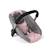Siège auto pour poupée avec adaptateur - gris-rose Gris et rose 2 - vertbaudet enfant 