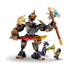 Jouet-Jeux d'imagination-Jeux de construction-Ninjago la mission du robot cole et du dragon zane 71854