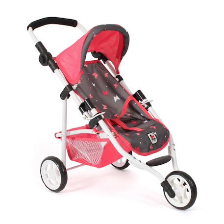 Poupées jogging-buggy lola - corail papillon Rose 2 - vertbaudet enfant 