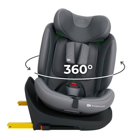 Siège auto I-GROW 2 PLUS, i-size 4-en-1   40-150 cm pivotant 360°, isofix, top tether, dos et face route, protection latérale, inclinable, ventilation, évolutif 0-12 ans Bleu+Gris+Noir+Vert 9 - vertbaudet enfant 