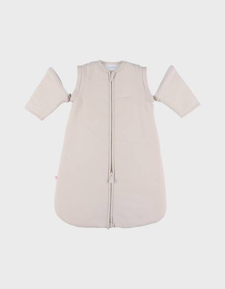 Gigoteuse nomade mousseline de coton Beige 1 - vertbaudet enfant 