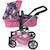 Poussette combinée 2 en 1 mika licorne pour poupée Rose 1 - vertbaudet enfant 