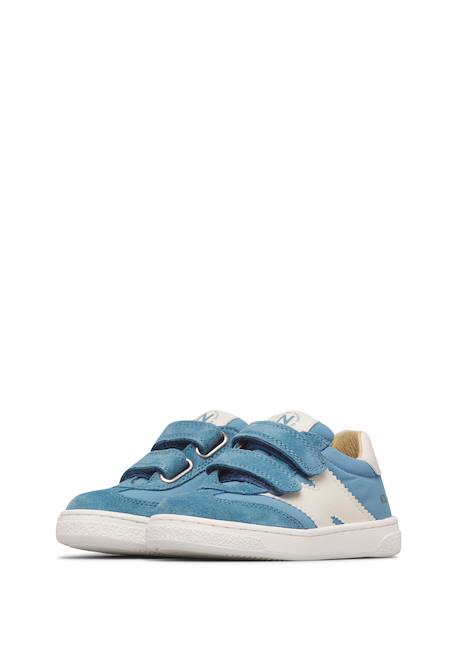 Sneaker en daim et tissu technique jenix vl. Blanc-bleu 5 - vertbaudet enfant 