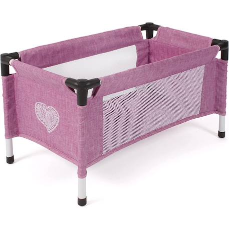 Lit de voyage pour poupées Rose 1 - vertbaudet enfant 