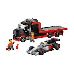 Jouet-Jeux d'imagination-City camion de f1® avec voiture de course de f1® audi 60493