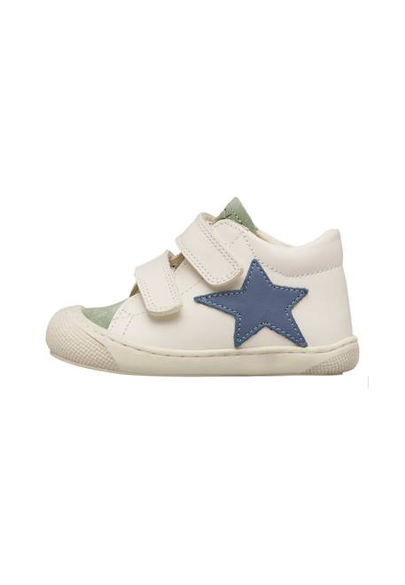 Chaussures en cuir et en daim kolde vl Blanc crème-vert+Blanc-beige-+Blanc-gris- 3 - vertbaudet enfant 