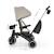 Tricycle Évolutif Kinderkraft JAZZ 3 Pliable avec Siège Pivotant, Position Semi-Allongée, Mode Draisienne et Capote UPF 50+ Beige+Gris+Rosa+Vert 4 - vertbaudet enfant 