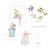 Bijoux duo bracelets lettres you & me Multicolore 1 - vertbaudet enfant 