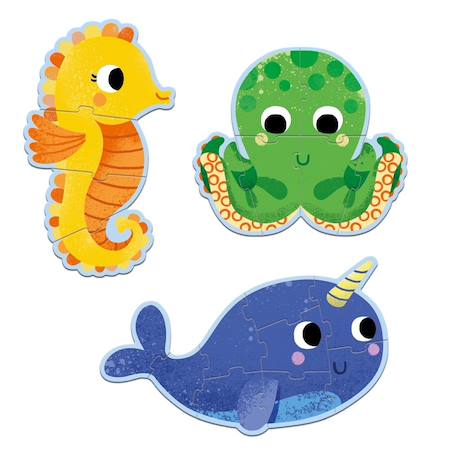Primo puzzle dans la mer Multicolore 1 - vertbaudet enfant 