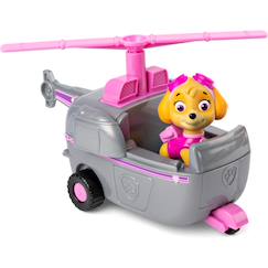 Jouet-Jeux d'imagination-Figurines, mini mondes, héros et animaux-La pat patrouille hélicoptère avec figurine skye