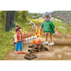 Jouet-Jeux d'imagination-My life grand-père avec petite fille et feu de camp 71513