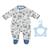 Combinaison baby annabell feuilles bleues 43 cm Bleu 2 - vertbaudet enfant 