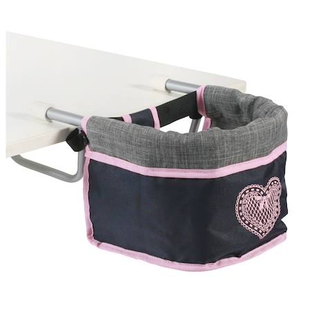 Siège de table de poupée Gris et noir 1 - vertbaudet enfant 