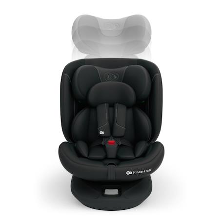 Siège auto I-GROW 2 PLUS, i-size 4-en-1   40-150 cm pivotant 360°, isofix, top tether, dos et face route, protection latérale, inclinable, ventilation, évolutif 0-12 ans Bleu+Gris+Noir+Vert 16 - vertbaudet enfant 