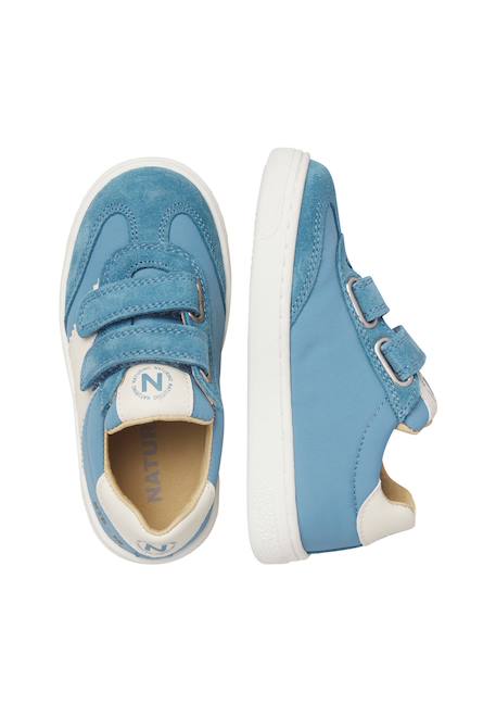 Sneaker en daim et tissu technique jenix vl. Blanc-bleu 4 - vertbaudet enfant 