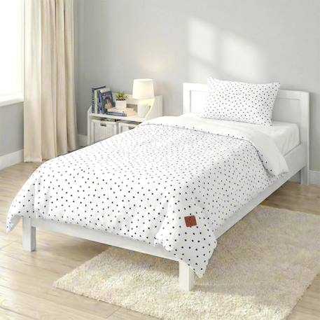 Parure de lit en gaze de coton réversible lovio Bleu+Rouge 2 - vertbaudet enfant 