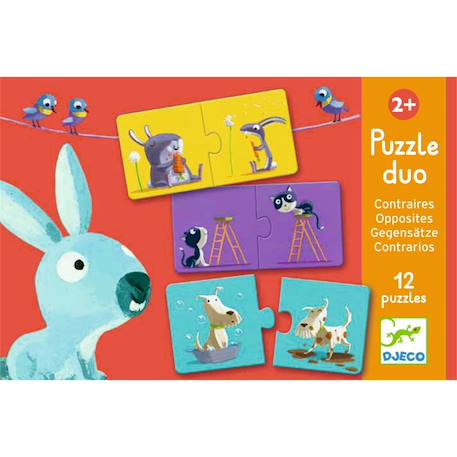 Puzzle duo contraire Multicolore 2 - vertbaudet enfant 