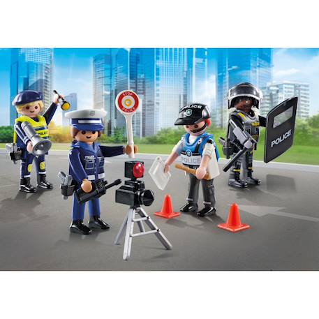 Action heroes set métiers de la police : 4 policiers différents 71730 Multicolore 1 - vertbaudet enfant 
