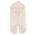 Couverture enveloppante en coton bio motif pois en relief frosty almond Beige amande 1 - vertbaudet enfant 