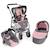 La poussette combinée pour poupée 3 en 1 emotion 'all in' - coloris 15 Gris et rose 2 - vertbaudet enfant 