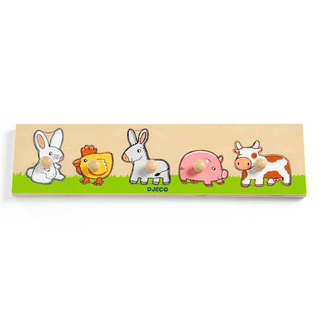 Puzzle en bois farm'n'co Multicolore 2 - vertbaudet enfant 