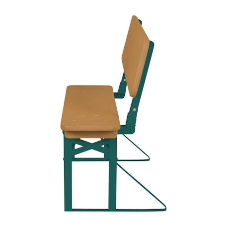 Table pique-nique pliante avec bancs à dossier pour 4 enfants Gris+Teck 12 - vertbaudet enfant 