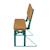 Table pique-nique pliante avec bancs à dossier pour 4 enfants Gris+Teck 12 - vertbaudet enfant 