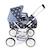 Poussette landeau pour poupée smarty Beige+Bleu+Gris et bleu+Gris et rose+Rose+Rose et bleu+Rose fuschia+Violet 4 - vertbaudet enfant 
