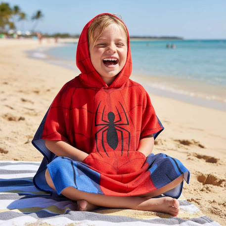 Poncho de bain spiderman coton Rouge 2 - vertbaudet enfant 