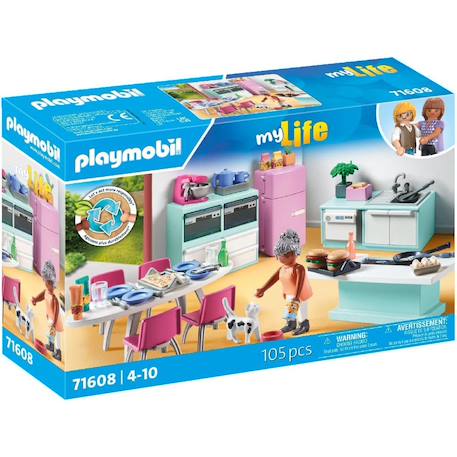 My life cuisine avec ilôt central 71608 Multicolore 2 - vertbaudet enfant 