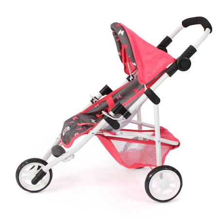 Poupées jogging-buggy lola - corail papillon Rose 1 - vertbaudet enfant 