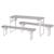 Table pique-nique pliante avec bancs pour 4 enfants Gris+Teck 2 - vertbaudet enfant 