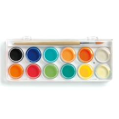Jouet-Activités artistiques et musicales-Loisirs créatifs-12 pastilles gouaches classiques