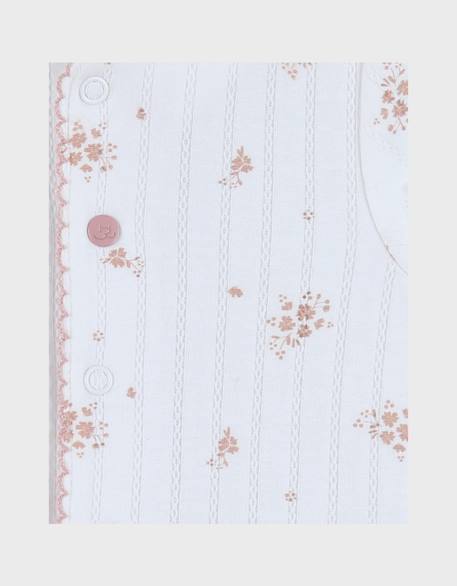 Pyjama bébé coton pointelle Blanc 4 - vertbaudet enfant 