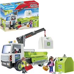 Jouet-Jeux d'imagination-Camion-grue de recyclage de verre 71431