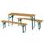 Table pique-nique pliante avec bancs pour 4 enfants Gris+Teck 8 - vertbaudet enfant 