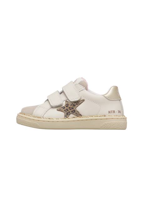 Baskets en cuir et en daim pinn vl. Blanc crème-céleste+Blanc-platine 8 - vertbaudet enfant 