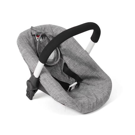 Siège auto pour poupée avec adaptateur jeans gris Gris 2 - vertbaudet enfant 