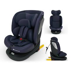 Puériculture-Siège auto I-GROW 2 PLUS, i-size 4-en-1   40-150 cm pivotant 360°, isofix, top tether, dos et face route, protection latérale, inclinable, ventilation, évolutif 0-12 ans