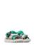 Sandales en similicuir et tissu nazca 2 junior. Céleste-vert 2 - vertbaudet enfant 