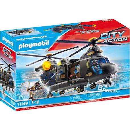 City action hélicoptère de transport des forces spéciales 71149 Multicolore 2 - vertbaudet enfant 