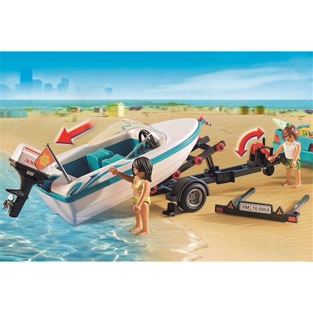 Pick-up de surfeur avec speedboat 71589 Multicolore 1 - vertbaudet enfant 