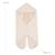 Couverture enveloppante en coton bio motif pois en relief frosty almond Beige amande 2 - vertbaudet enfant 
