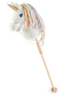 Jouet-Jeux d'imagination-Figurines, mini mondes, héros et animaux-Cheval bâton licorne rainbow avec roues