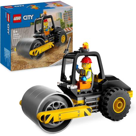 Lego city - le rouleau compresseur de chantier - 60401 Multicolore 2 - vertbaudet enfant 